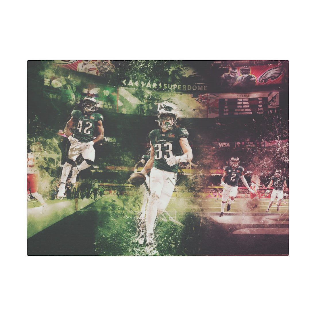 Pick Six - Eagles Cooper Dejean Superbowl 59 Pick 6 Wall Art