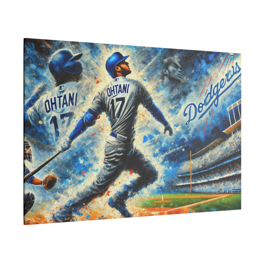 LA ICON - Ohtani Home Run Canvas Wall Art - Canvas Print
